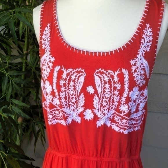 🎉Design History Coral Embroidered Dress - Picture 4 of 6